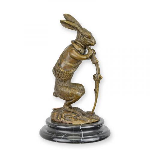 Luxury Bronze Hare Hunter Sculpture by Luxury Group International