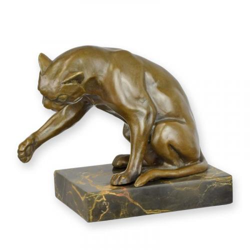 Luxury Bronze Playing Cat Sculpture by Luxury Group International