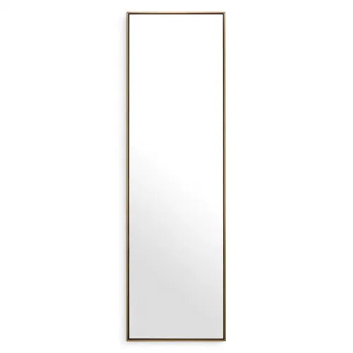 Luxury Brushed Brass Rectangular Wall Mirror – 200 CM by Luxury Group International