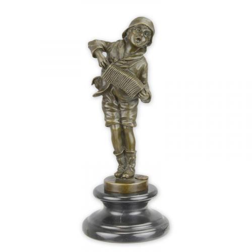 Luxury Bronze Lazzarone Sculpture - 24.5 cm by Luxury Group International