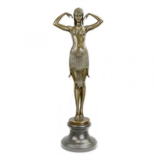 Luxus Bronze Skarabäus Tänzerin Skulptur - 75 cm