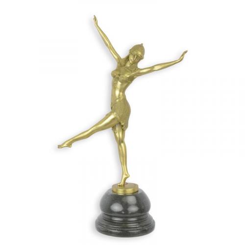 Luxury Polished Bronze Dancer of Palmyra Sculpture by Luxury Group International
