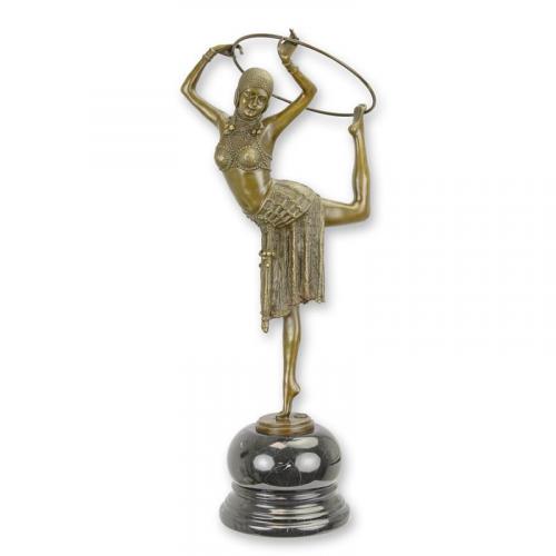 Luxury Bronze Hoop Dancer Sculpture - 51.2 CM by Luxury Group International