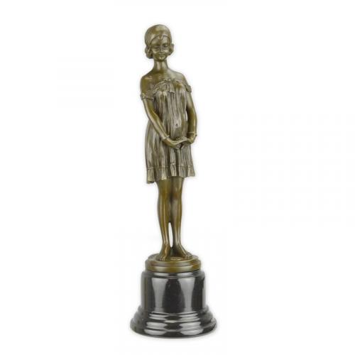 Luxury Bronze Bedtime Girl Sculpture by Luxury Group International