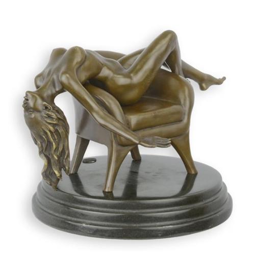 Luxury Bronze Reclining Figurative Sculpture by Luxury Group International