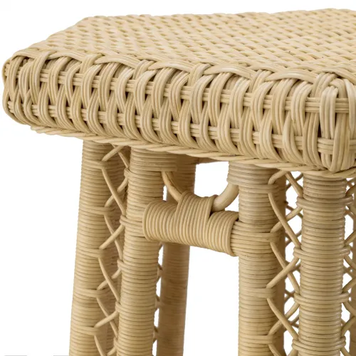 Luxury Rattan Hexagonal Side Table by Luxury Group International