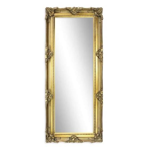 Luxury Gold Framed Vertical Wall Mirror