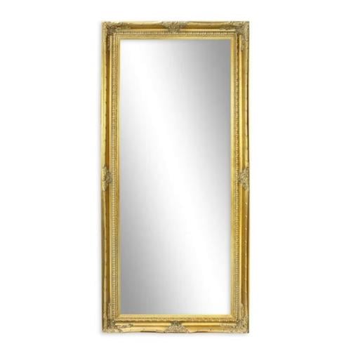 Luxury Gold Framed Vertical Reflective  Sculpture Mirror