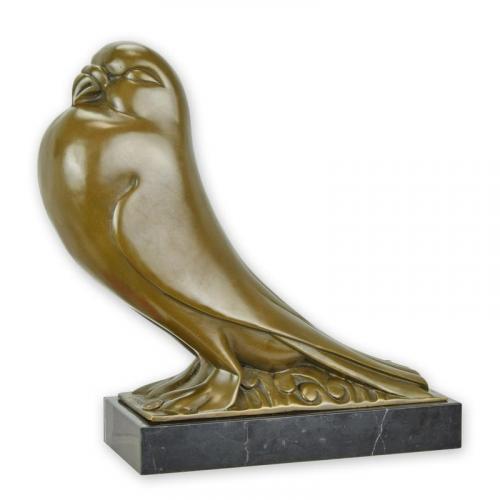 Luxury Bronze Art Deco Pigeon Sculpture by Luxury Group International