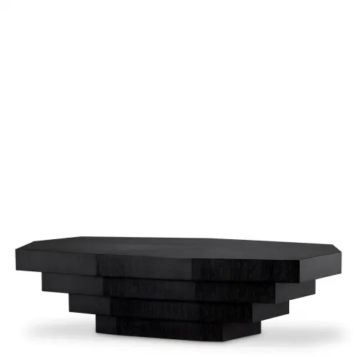 Luxury Charcoal Grey Oak Veneer Coffee Table
