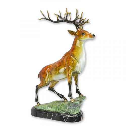 Luxury Bronze Majestic Deer Sculpture by Luxury Group International