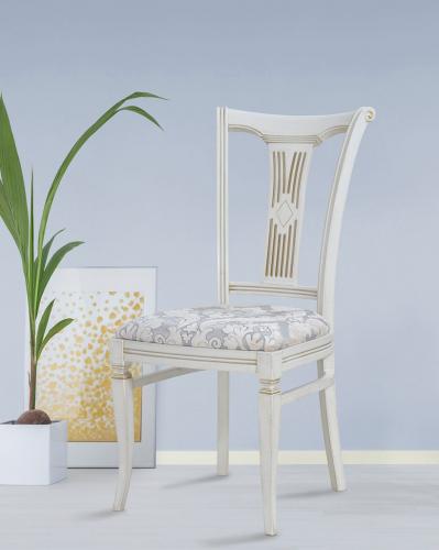 Luxury Upholstered Wooden Dining Chair with Decorative Backrest by Luxury Group International