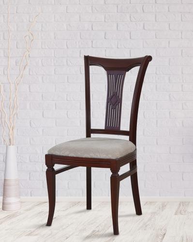 Luxury Upholstered Wooden Dining Chair with Decorative Backrest by Luxury Group International