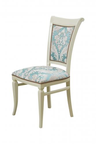 Luxury Upholstered Wooden Dining Chair with Patterned Backrest by Luxury Group International
