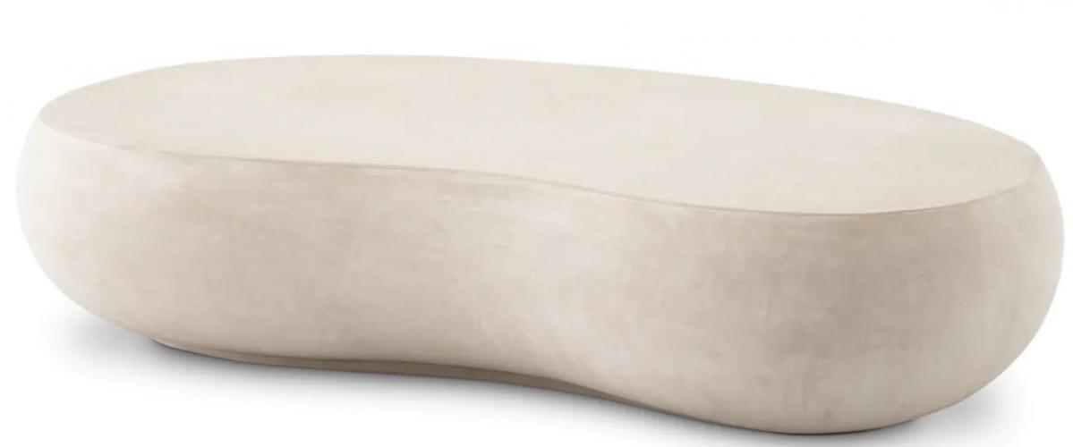 Luxury Outdoor Oval Pebble Shape Coffee Table