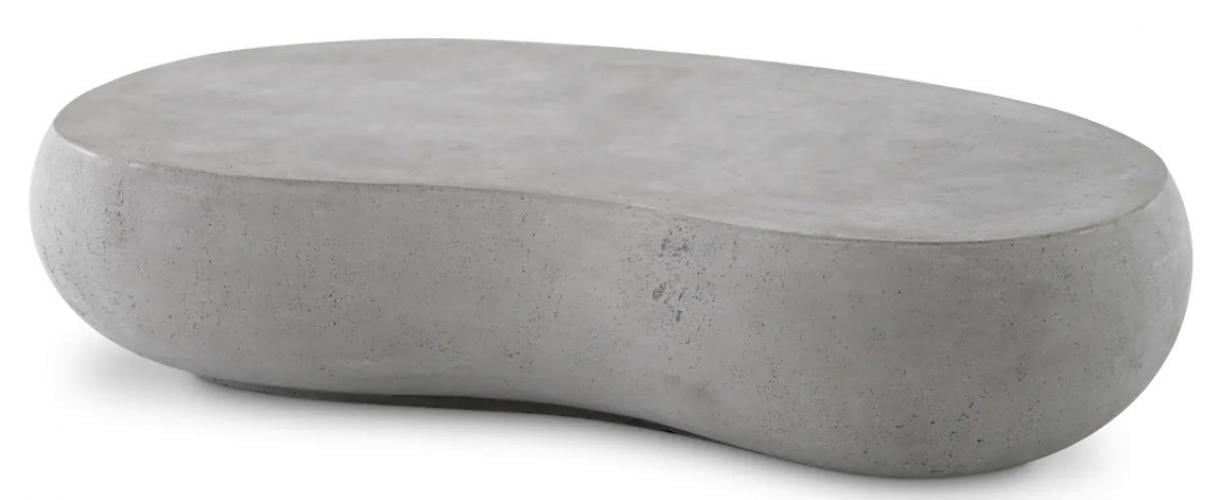 Luxury Outdoor Oval Pebble Shape Coffee Table