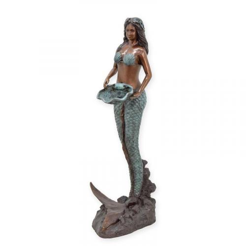 Luxury Bronze Mermaid Fountain Sculpture by Luxury Group International