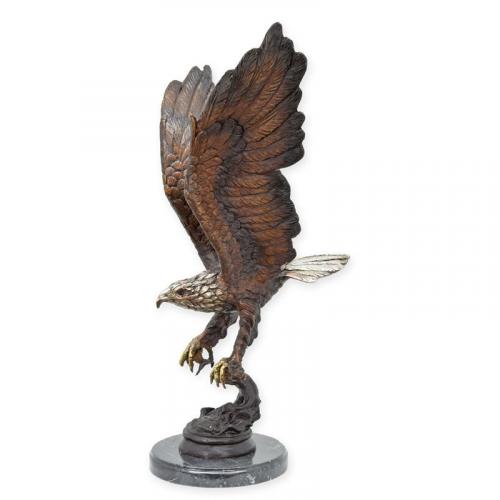 Luxury Bronze Eagle Fishing Sculpture by Luxury Group International