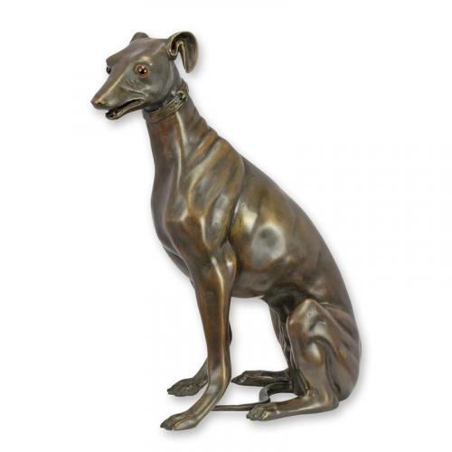 Luxury Bronze Classical Greyhound Sculpture by Luxury Group International