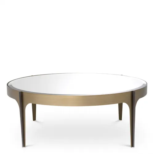 Luxury Metal & Beveled Glass Coffee Table by Luxury Group International