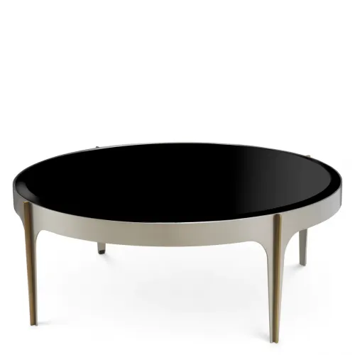 Luxury Metal & Beveled Glass Coffee Table by Luxury Group International
