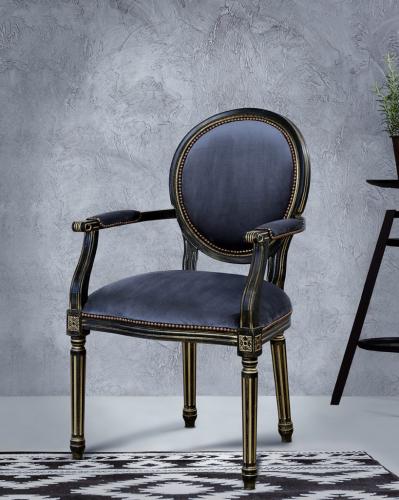 Luxury Upholstered Classic Dining Armchair by Luxury Group International