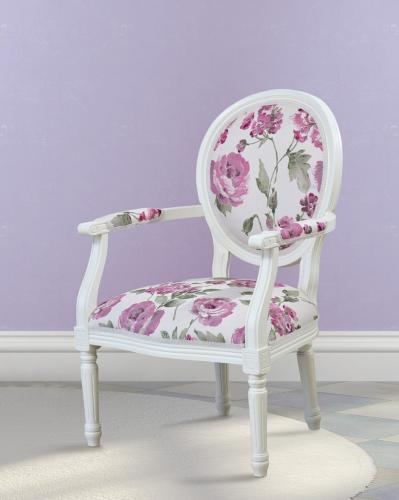 Luxury Upholstered Floral Classic Dining Armchair by Luxury Group International