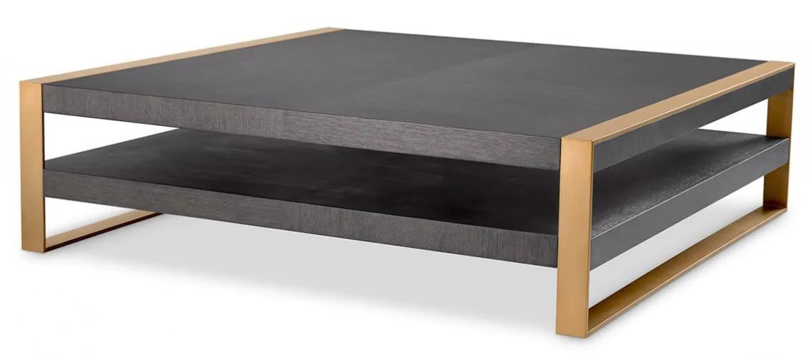 Luxury Wooden Metal Frame Square Table