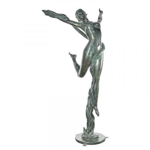 Luxury Bronze Scarf Dancer Sculpture by Luxury Group International