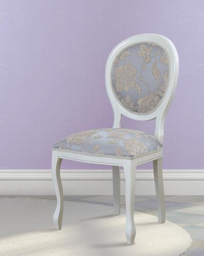 Luxury Upholstered Classic Oval-Back Dining Chair by Luxury Group International