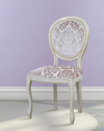 Luxury Upholstered Classic Oval-Back Dining Chair by Luxury Group International