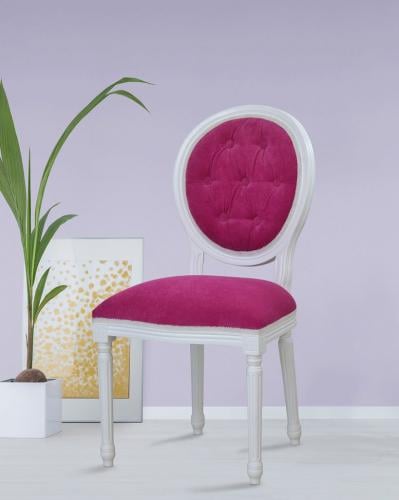Luxury Upholstered Button-Tufted Dining Chair