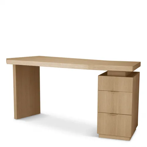 Luxury Natural Oak Veneer Writing Desk by Luxury Group International
