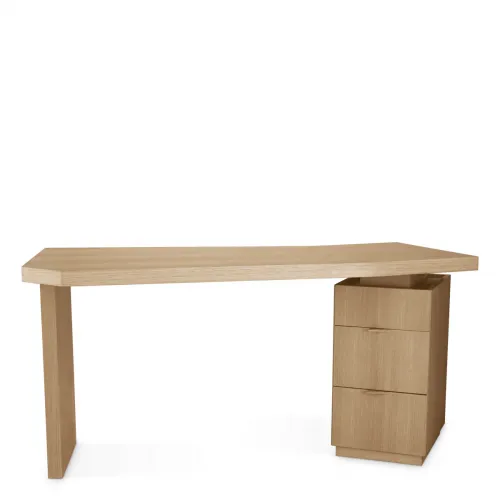 Luxury Natural Oak Veneer Writing Desk by Luxury Group International