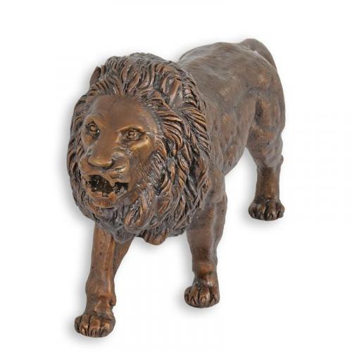 Luxury Bronze Roaring Lion Sculpture by Luxury Group International