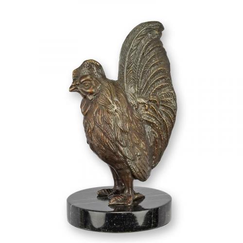 Luxury Bronze Regal Rooster Sculpture