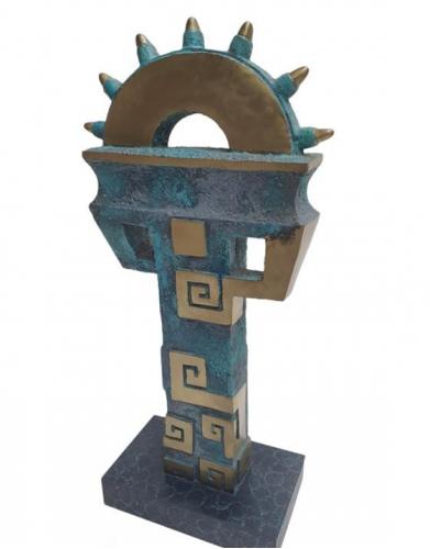 Luxury Bronze Abstract Totemic Sculpture by Luxury Group International