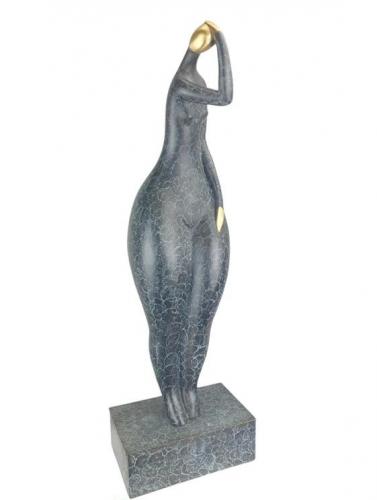 Luxury Bronze Classical Figurative Standing Female Sculpture – Artistic by Luxury Group International