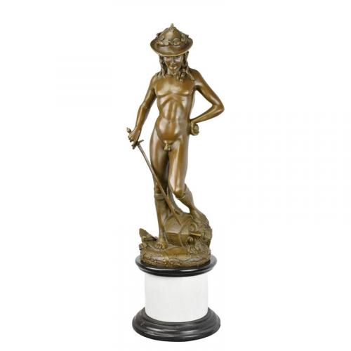 Luxury Bronze Classical David Victory Sculpture by Luxury Group International