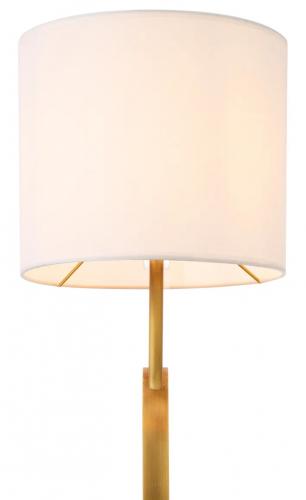 Luxury Geometric Line Floor Lamp with Antique Brass Base by Luxury Group International