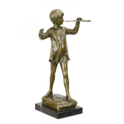 Luxury Bronze Peter Pan Figurative Sculpture