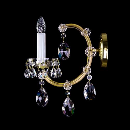 Luxury Crystal Wall Lamp in Polished Brass