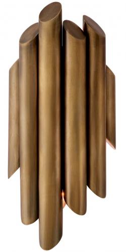 Luxury Vintage Brass Finish Multiple Rod Design Wall Lamp by Luxury Group International