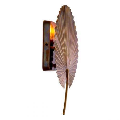 Applique Murale Sculpturale de Luxe Vintage Inspirée d'un Ventilateur en Laiton par Luxury Group International