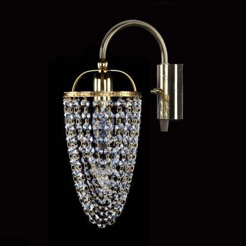 Luxury Crystal Wall Lamp in Polished Brass with Crystal Accents by Luxury Group International