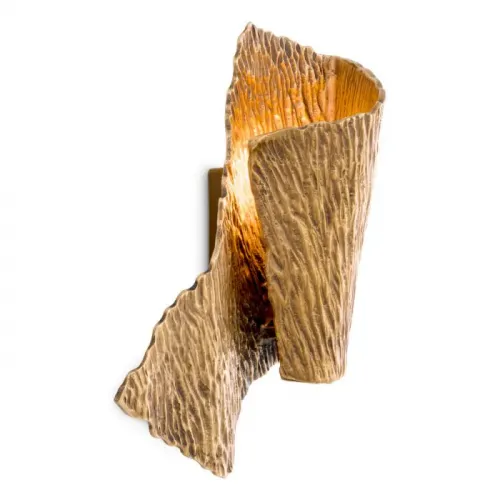 Luxury Wall Lamp Craft in Vintage Brass Finish