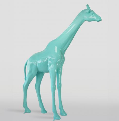 Luxuriöse Giraffe in Lebensgröße aus Fiberglas - 320cm von Luxury Group International