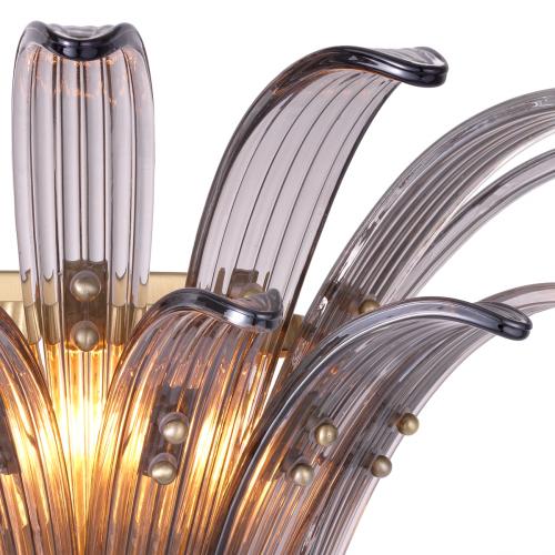 Lampe murale de luxe Tropical Treetop Design en verre fumé par Luxury Group International