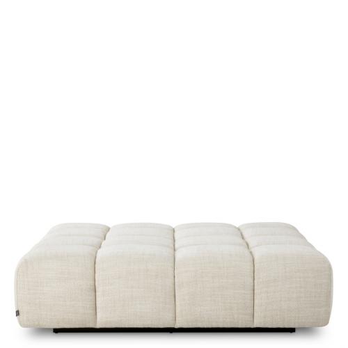 Canapé de luxe modulaire droit beige avec base noire par Luxury Group International