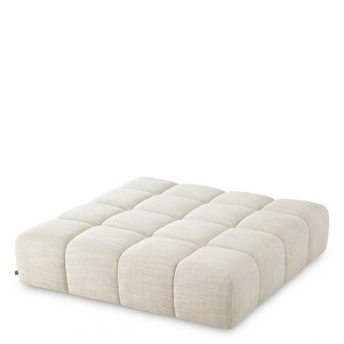Canapé de luxe modulaire droit beige avec base noire par Luxury Group International